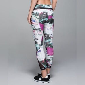 1 Lululemon Inspire Tight II *Full-On Luxtreme (Mesh) - Pigment Wave / Black